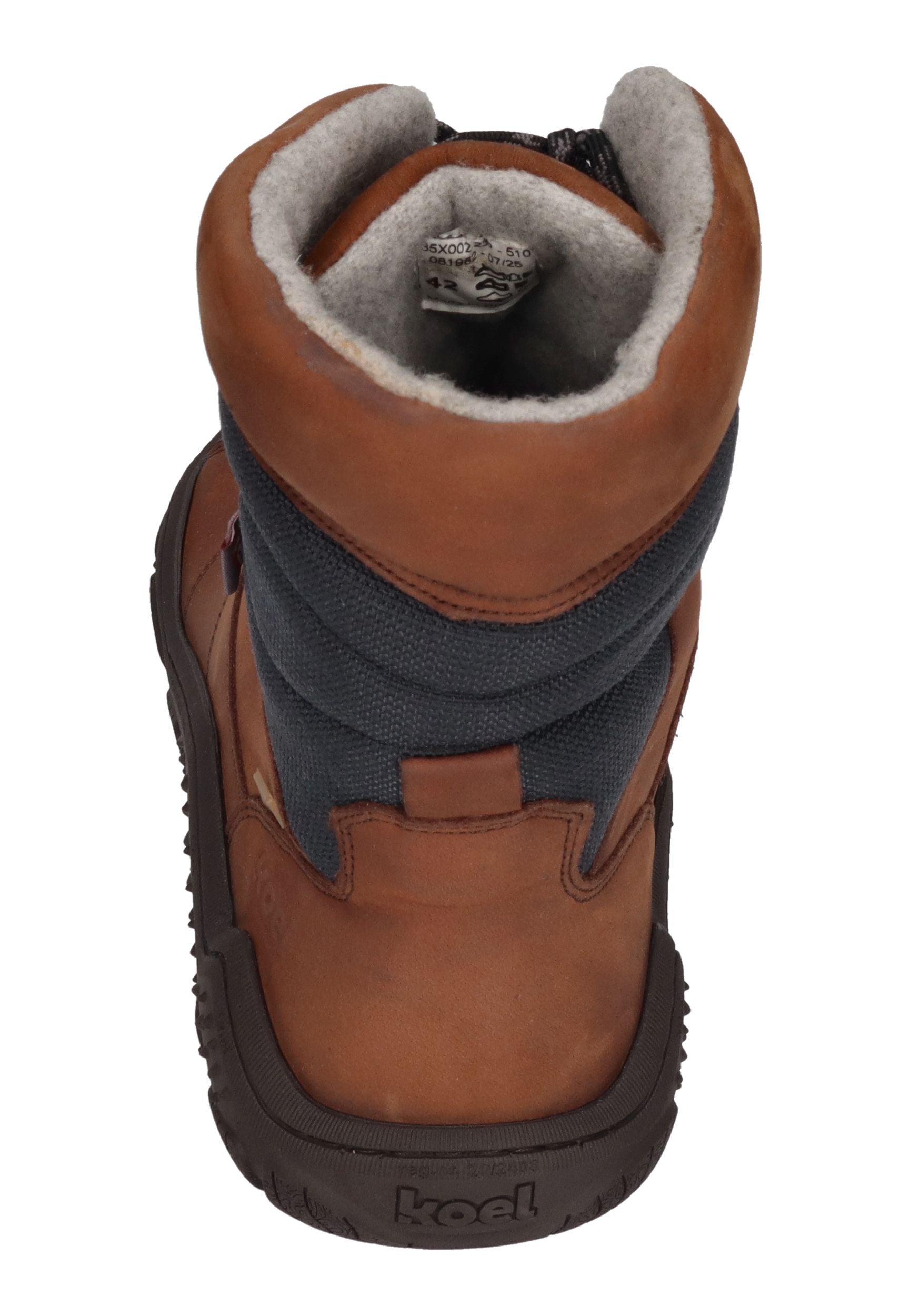 KOEL Herrenschuhe Barefoot Trekking Boots - RISO MERINO - chocolate