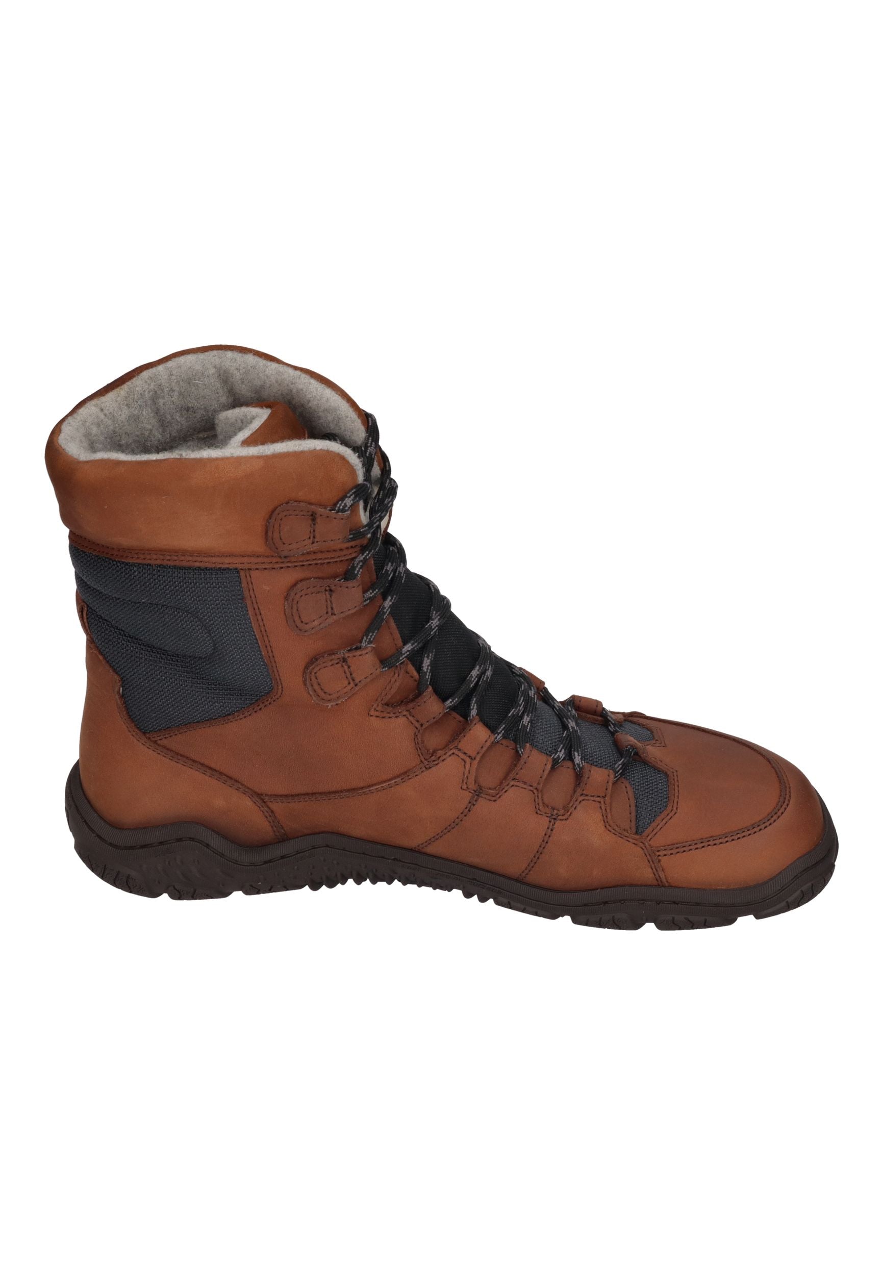 KOEL Herrenschuhe Barefoot Trekking Boots - RISO MERINO - chocolate