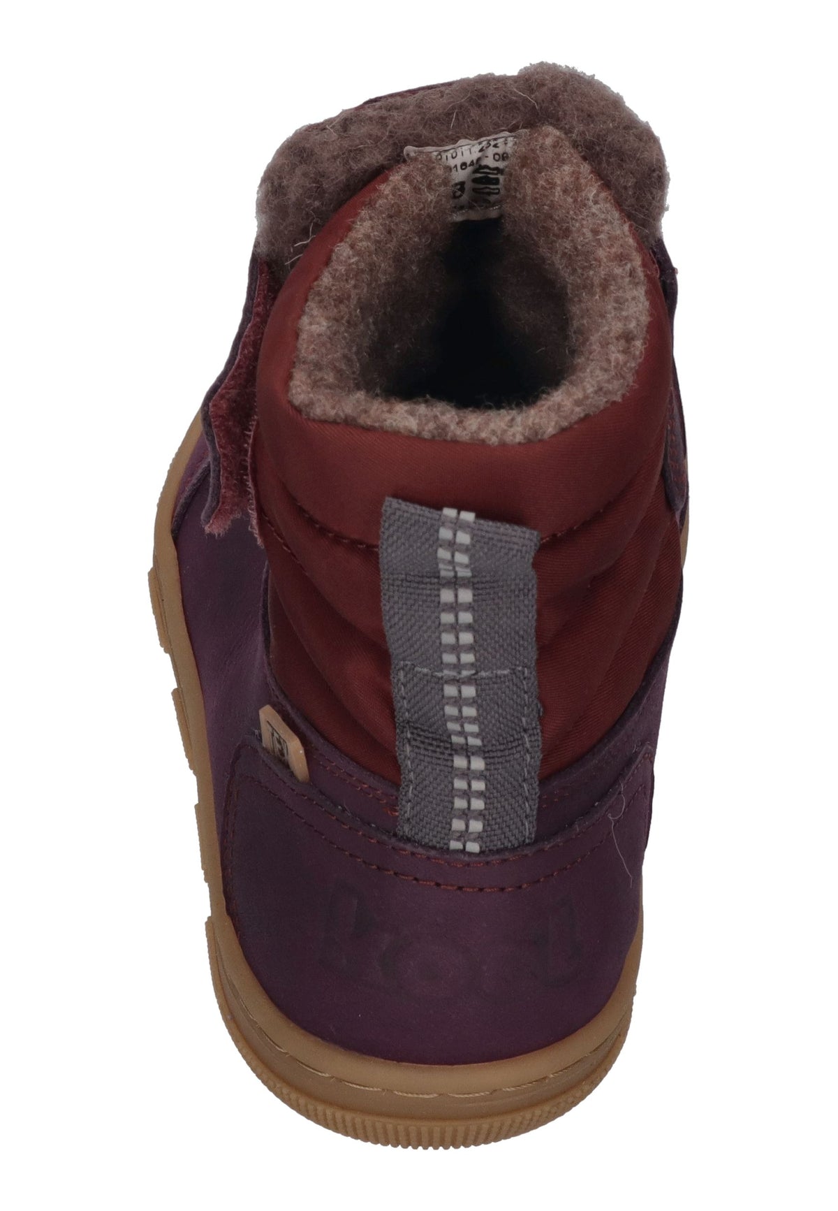 KOEL gefütterte Barefoot Kinderboots KULLA WOOL TEX Bordo