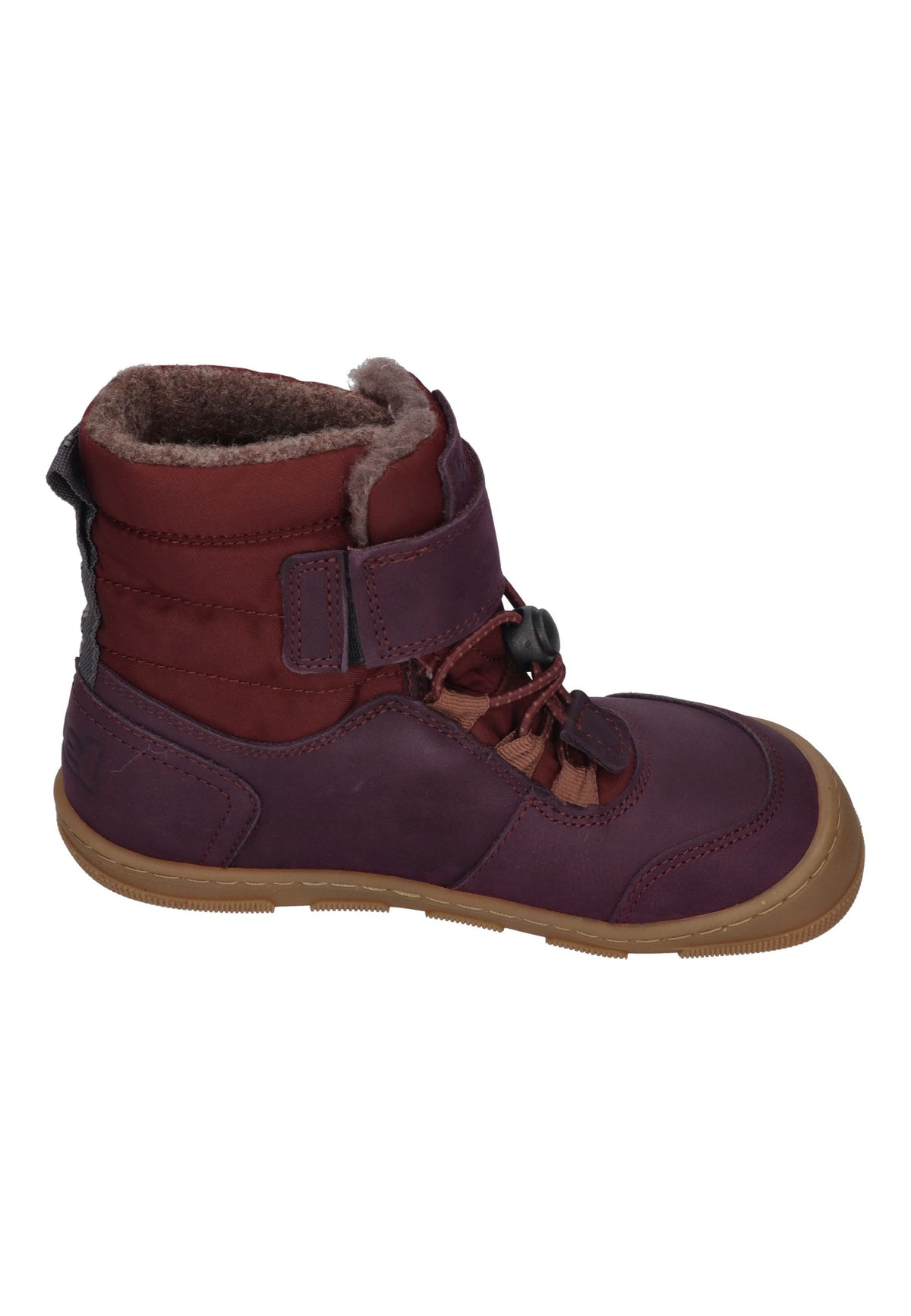 KOEL gefütterte Barefoot Kinderboots KULLA WOOL TEX Bordo