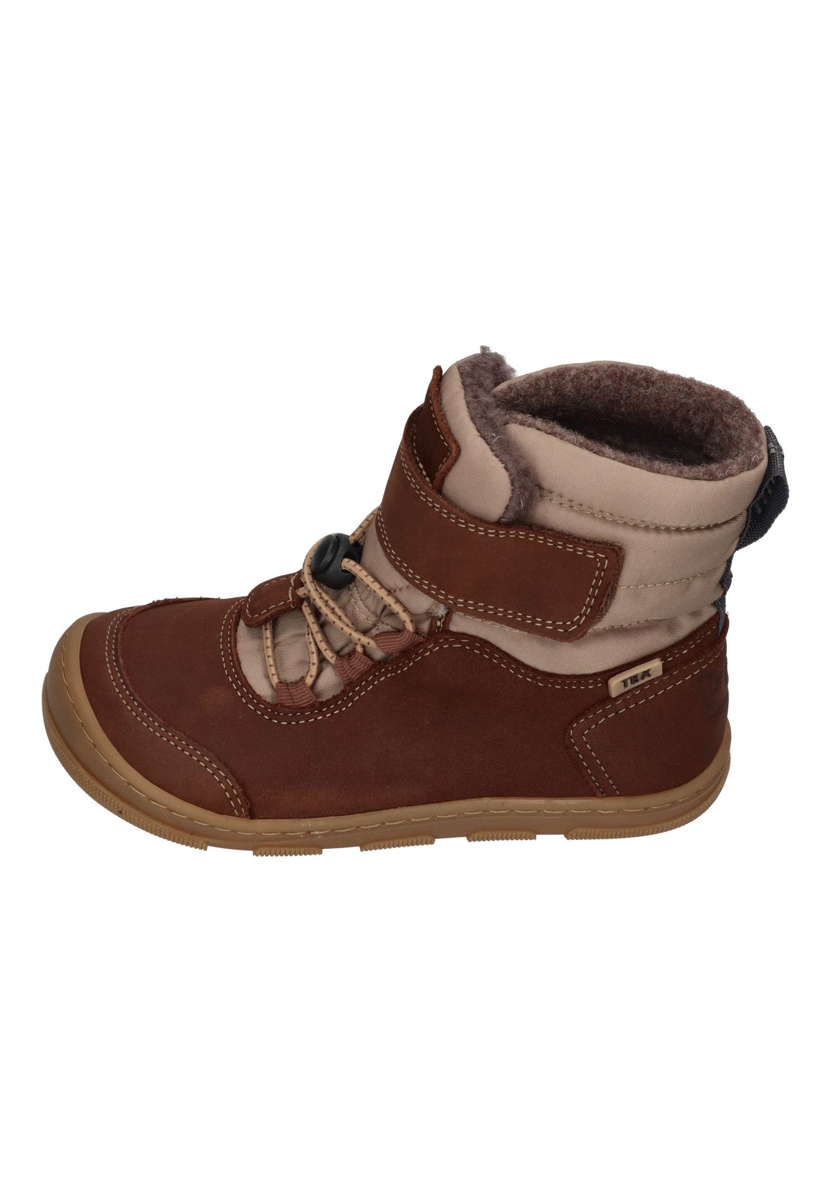 KOEL gefütterte Barefoot Kinderboots KULLA WOOL TEX Chocolate