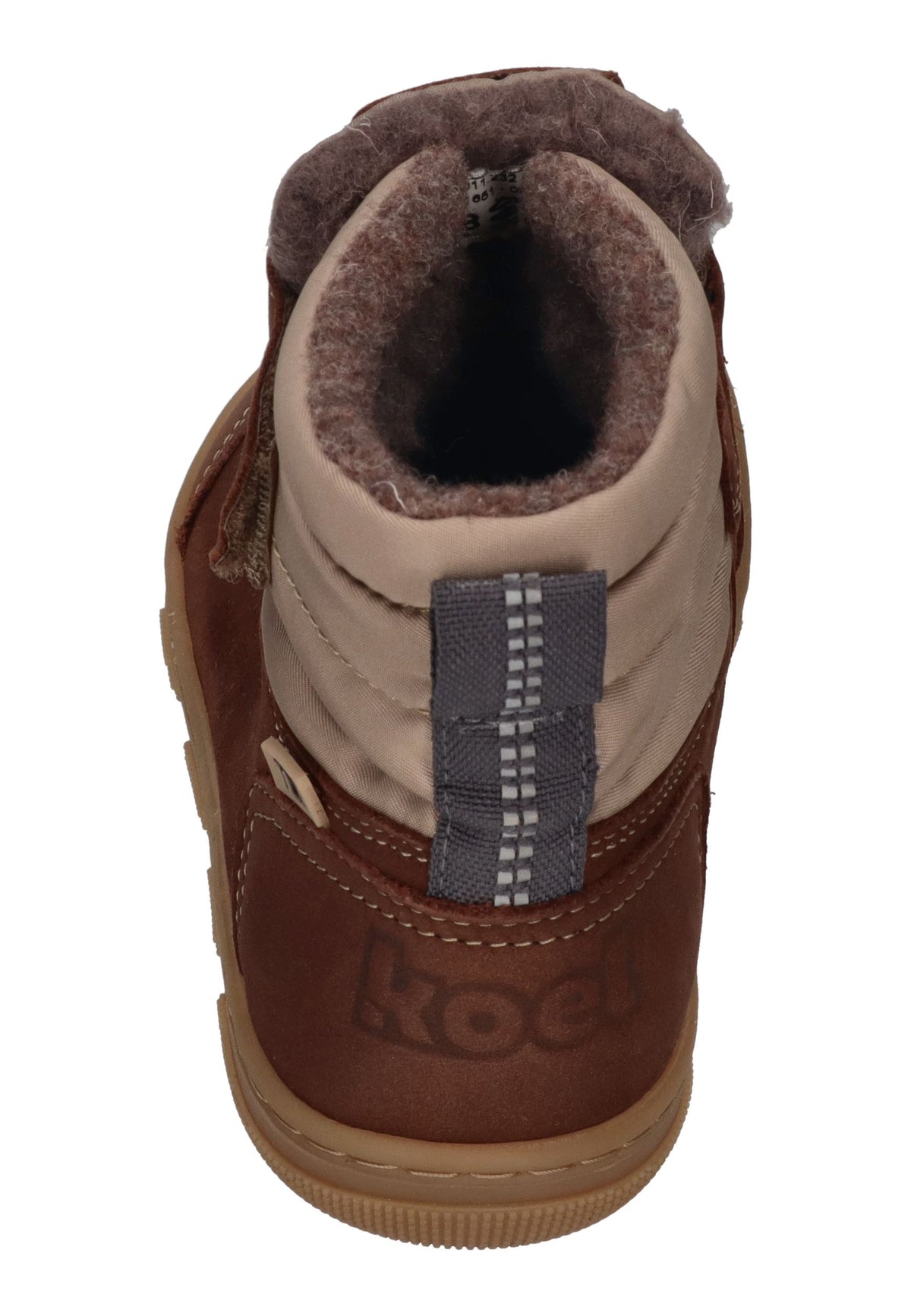 KOEL gefütterte Barefoot Kinderboots KULLA WOOL TEX Chocolate