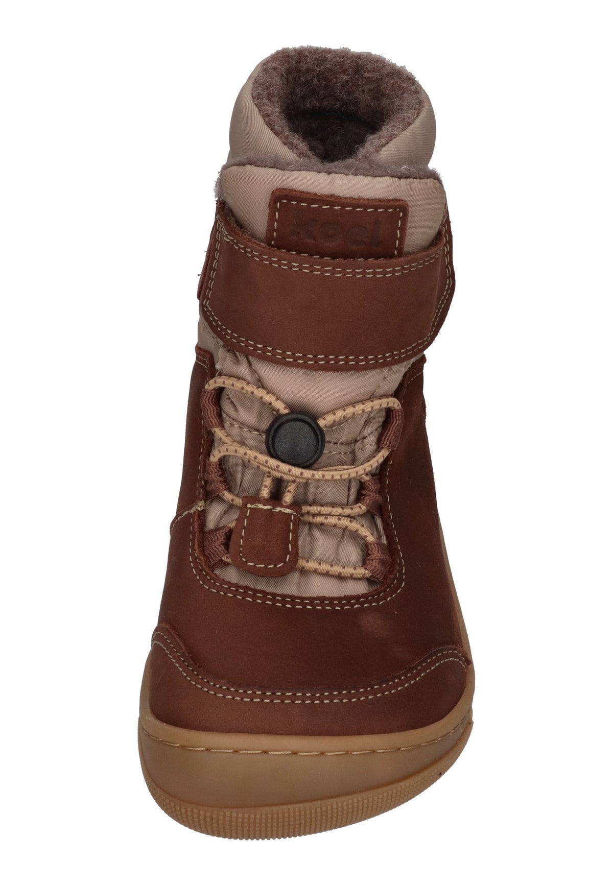 KOEL gefütterte Barefoot Kinderboots KULLA WOOL TEX Chocolate