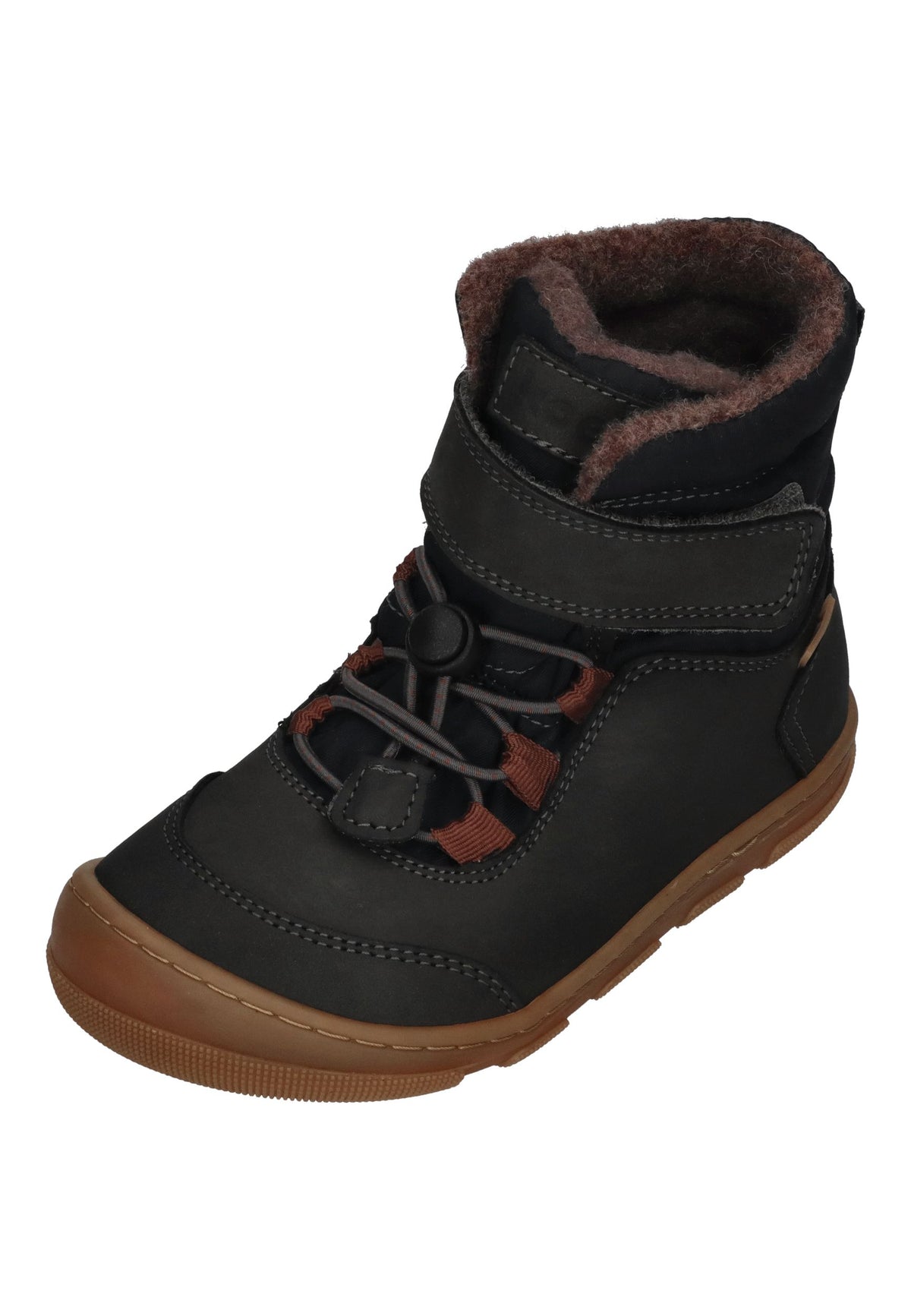 KOEL gefütterte Barefoot Kinderboots KULLA WOOL TEX Dark Grey