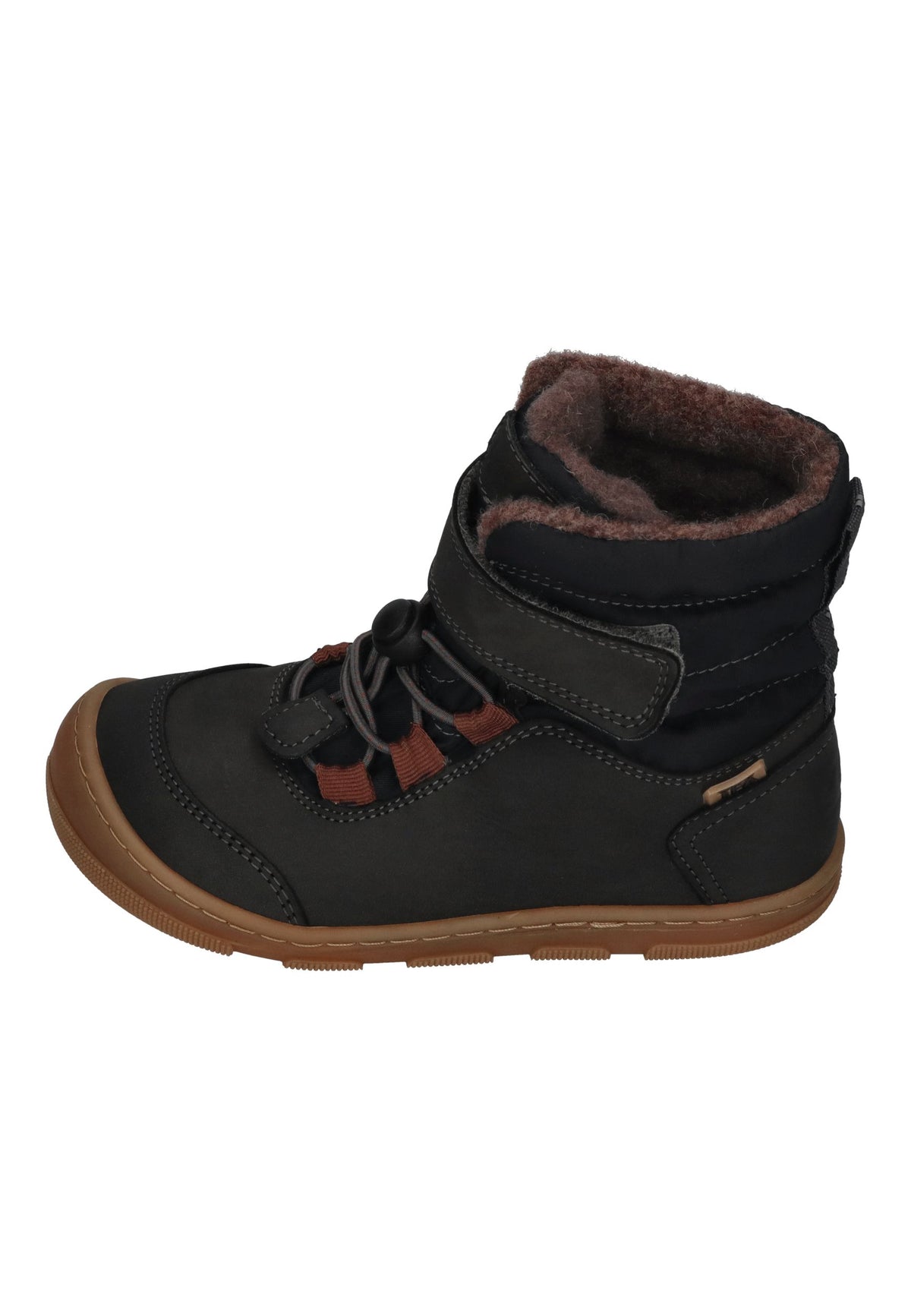 KOEL gefütterte Barefoot Kinderboots KULLA WOOL TEX Dark Grey