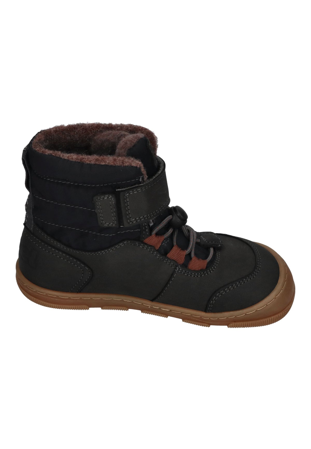 KOEL gefütterte Barefoot Kinderboots KULLA WOOL TEX Dark Grey