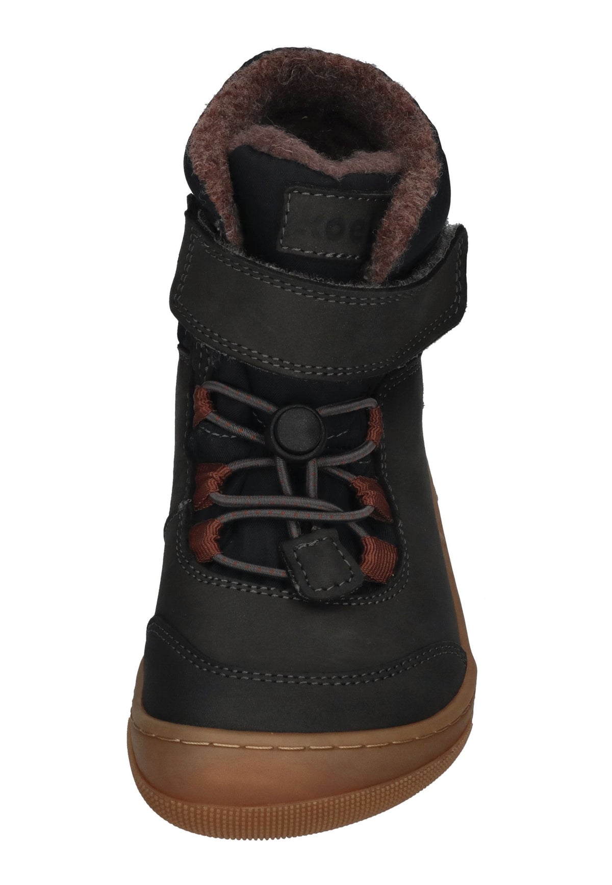 KOEL gefütterte Barefoot Kinderboots KULLA WOOL TEX Dark Grey