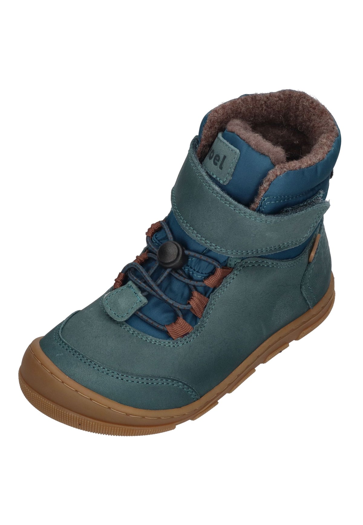 KOEL gefütterte Barefoot Kinderboots KULLA WOOL TEX Turquoise