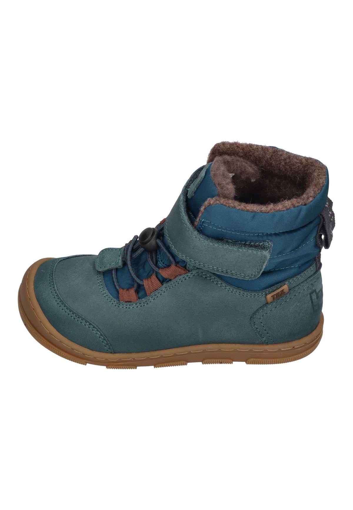 KOEL gefütterte Barefoot Kinderboots KULLA WOOL TEX Turquoise