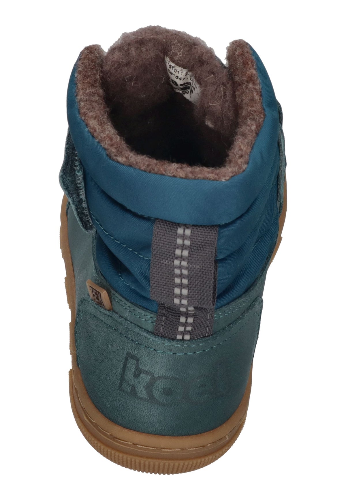 KOEL gefütterte Barefoot Kinderboots KULLA WOOL TEX Turquoise