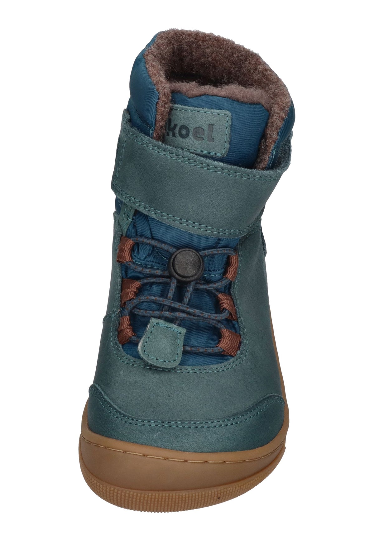 KOEL gefütterte Barefoot Kinderboots KULLA WOOL TEX Turquoise