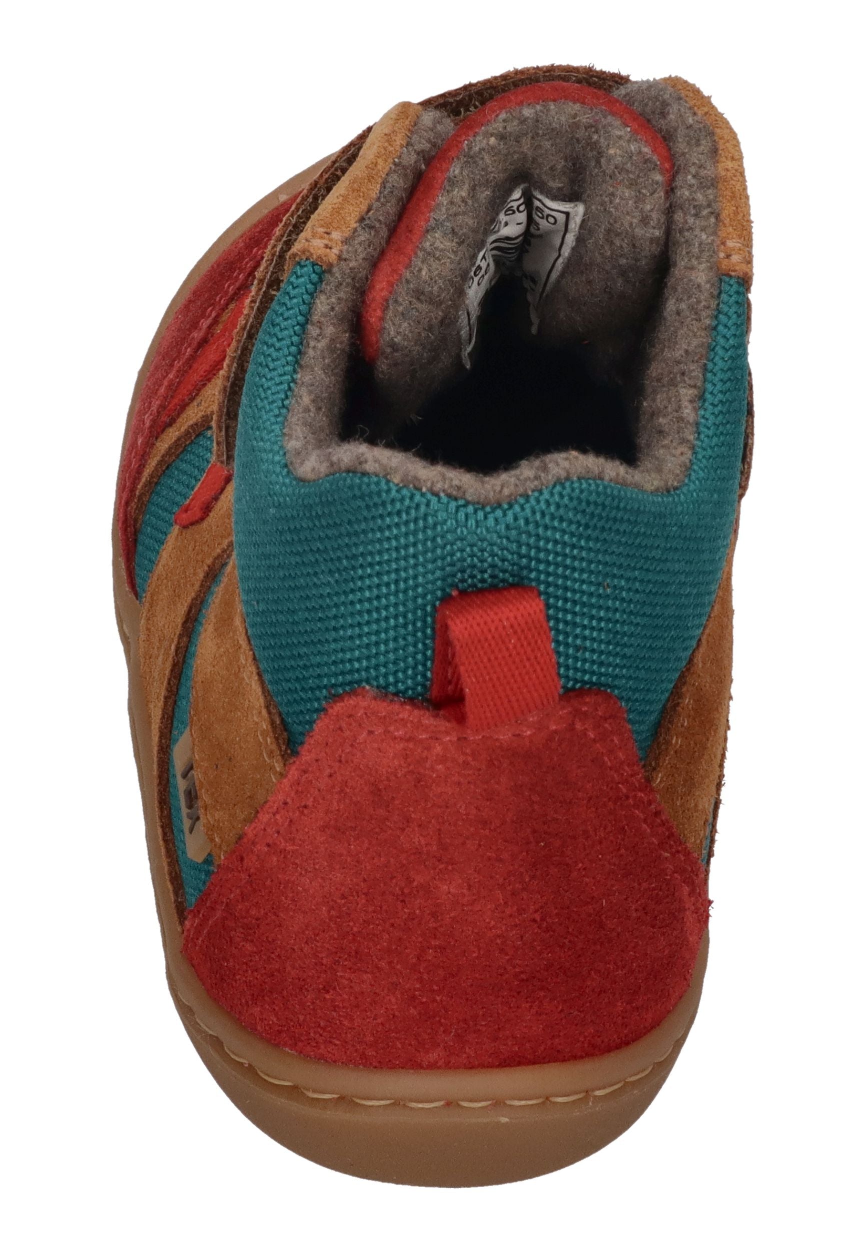 KOEL gefütterte Barefoot Kinderschuhe BEAU MERINO - cognac