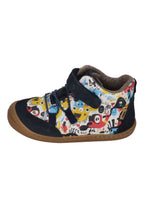 KOEL gefütterte Barefoot Kinderschuhe BEAU PRINTS - blue