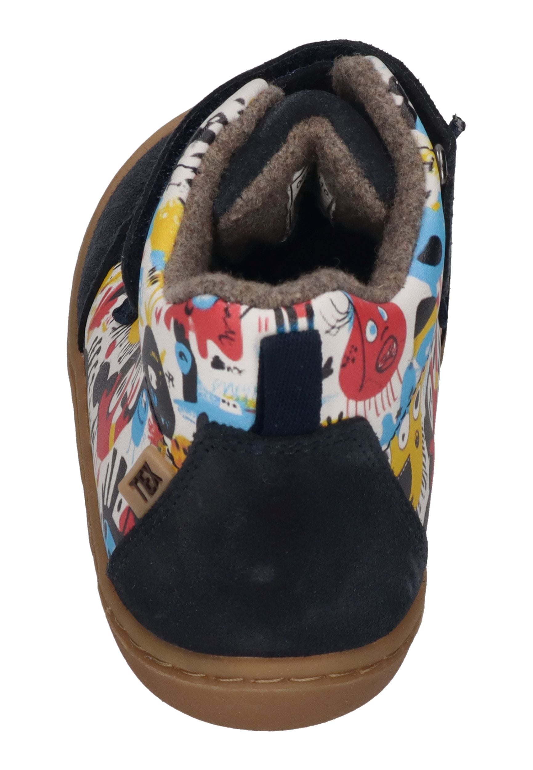 KOEL gefütterte Barefoot Kinderschuhe BEAU PRINTS - blue