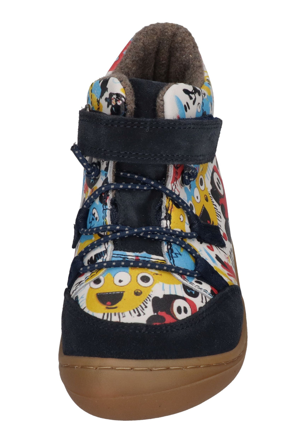 KOEL gefütterte Barefoot Kinderschuhe BEAU PRINTS - blue