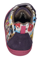 KOEL gefütterte Barefoot Kinderschuhe BEAU PRINTS - lavandel