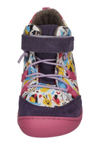 KOEL gefütterte Barefoot Kinderschuhe BEAU PRINTS - lavandel