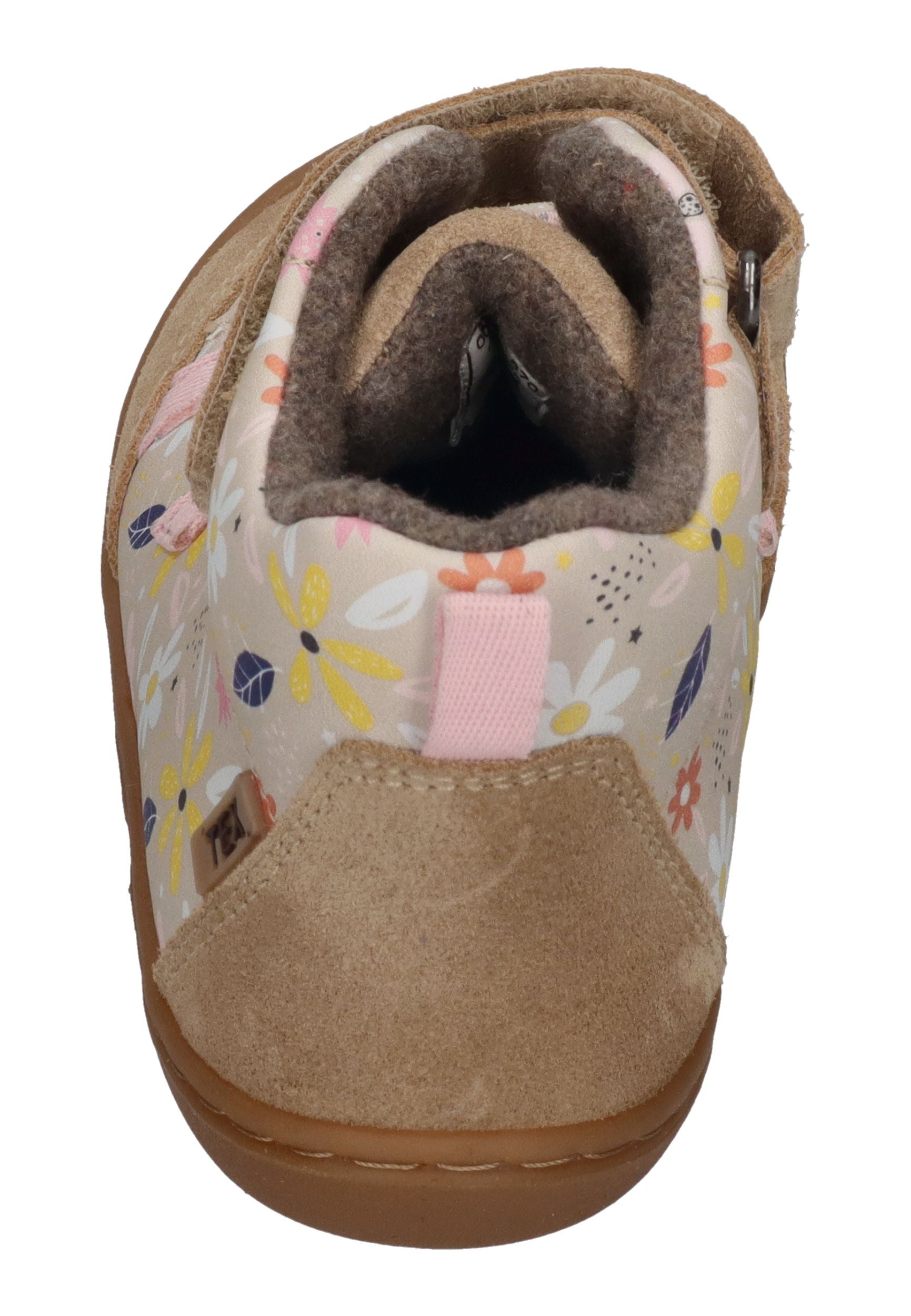 KOEL gefütterte Barefoot Kinderschuhe BEAU PRINTS - taupe