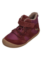 KOEL gefütterte Barefoot Kinderschuhe BEAU WOOL - bordo