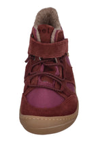 KOEL gefütterte Barefoot Kinderschuhe BEAU WOOL - bordo