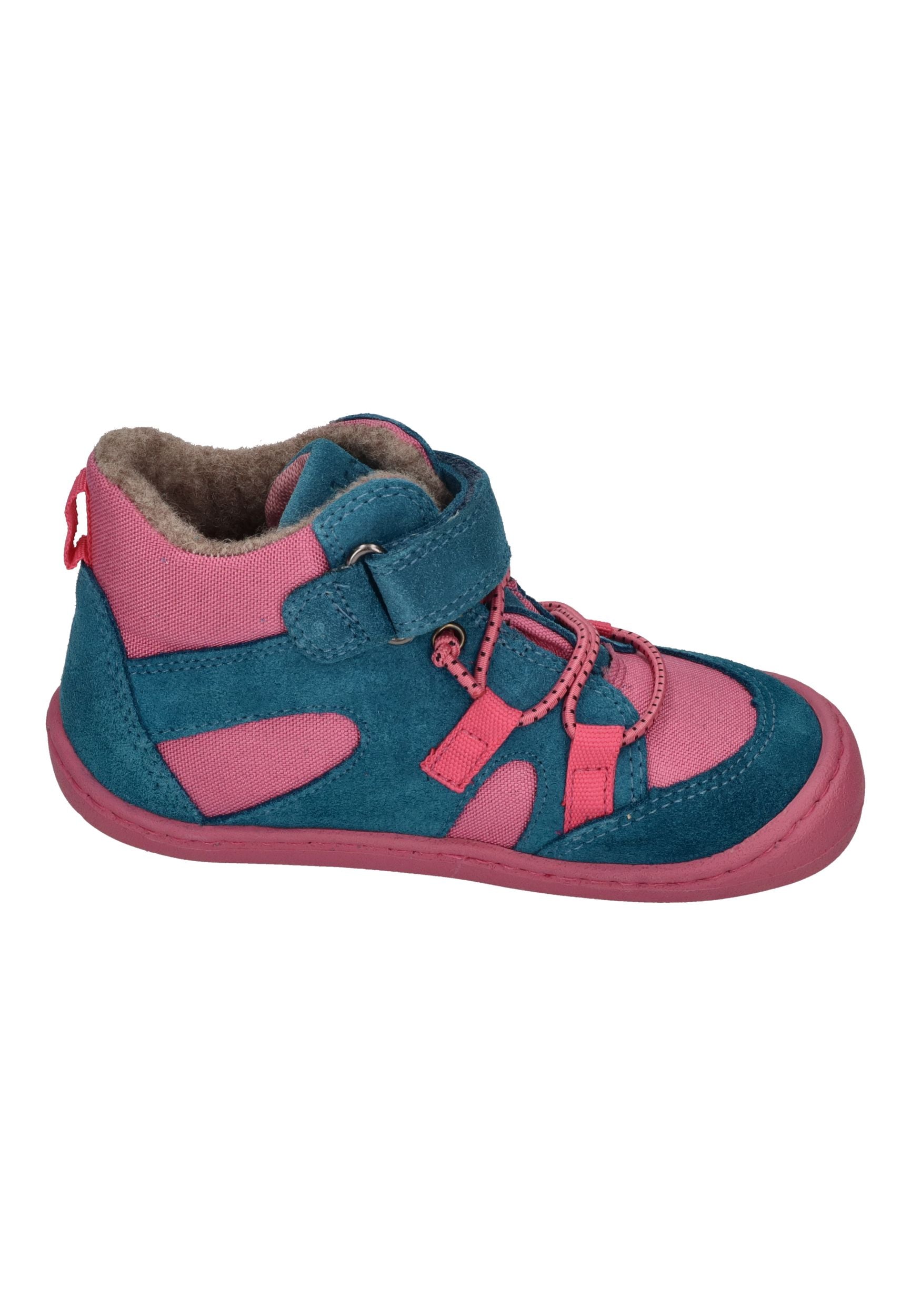KOEL gefütterte Barefoot Kinderschuhe BEAU WOOL - fuchsia