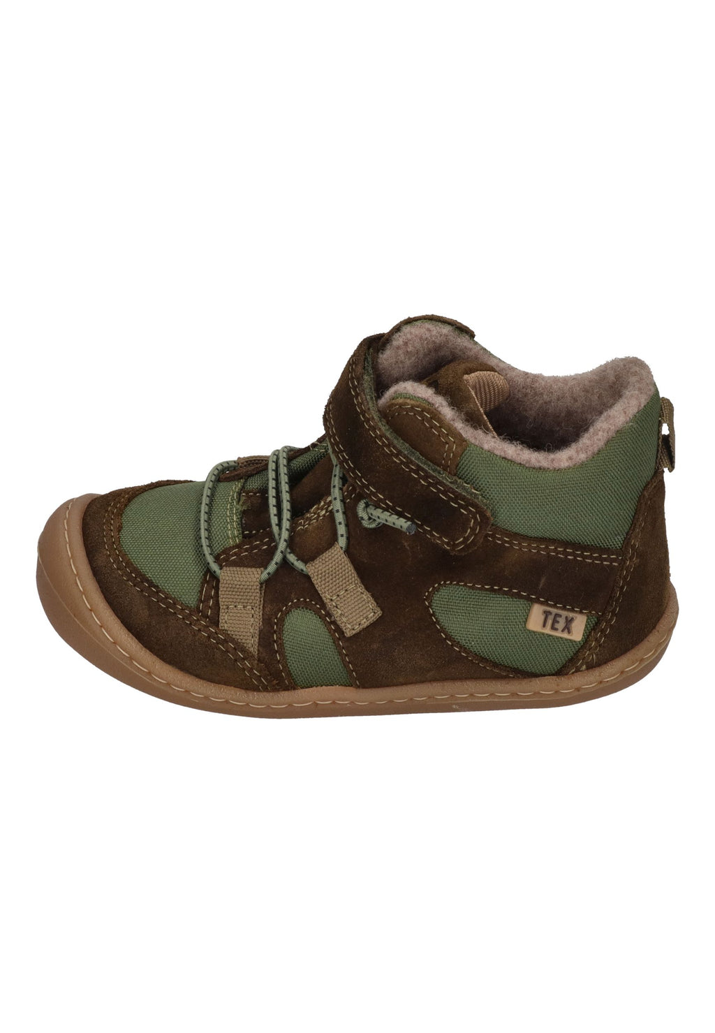 KOEL gefütterte Barefoot Kinderschuhe BEAU WOOL - khaki