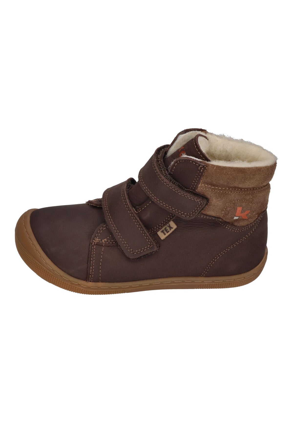 KOEL gefütterte Barefoot Kinderstiefel DEAN 3.0 TEX WOOL brown