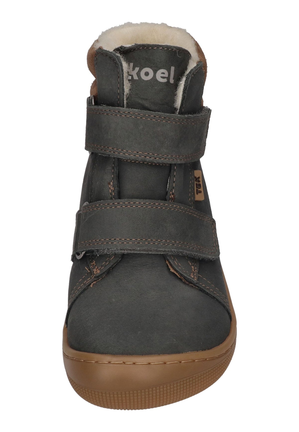 KOEL gefütterte Barefoot Kinderstiefel DEAN 3.0 TEX WOOL dark grey