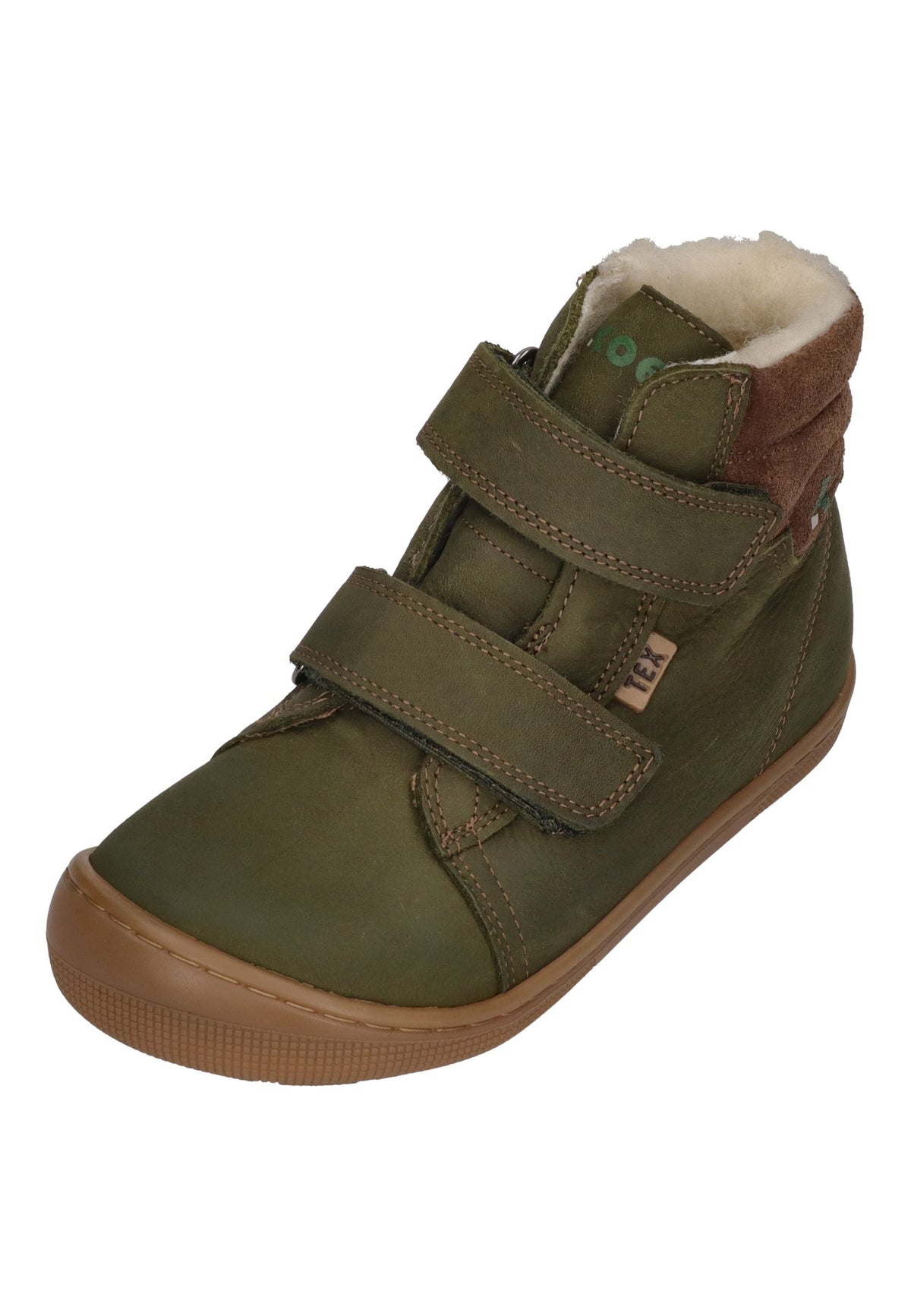 KOEL gefütterte Barefoot Kinderstiefel DEAN 3.0 TEX WOOL khaki
