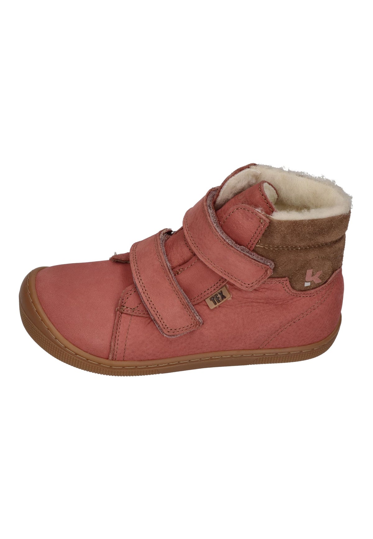 KOEL gefütterte Barefoot Kinderstiefel DEAN 3.0 TEX WOOL old pink