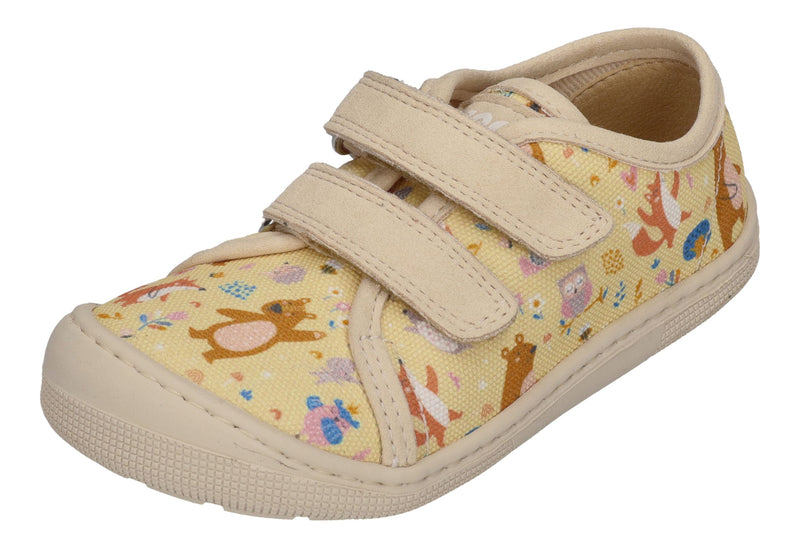 KOEL vegane Barefoot Kinder Sneakers DUD PRINT bear beige