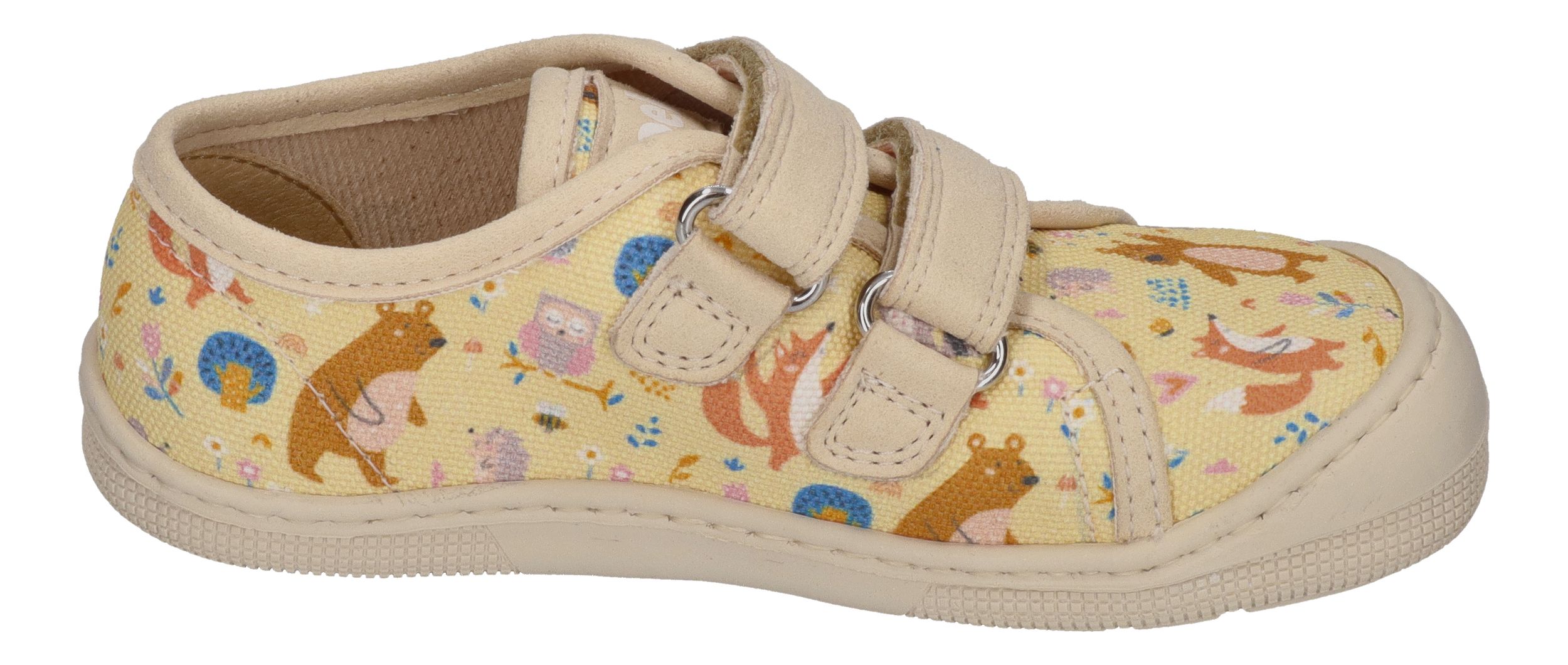 KOEL vegane Barefoot Kinder Sneakers DUD PRINT bear beige