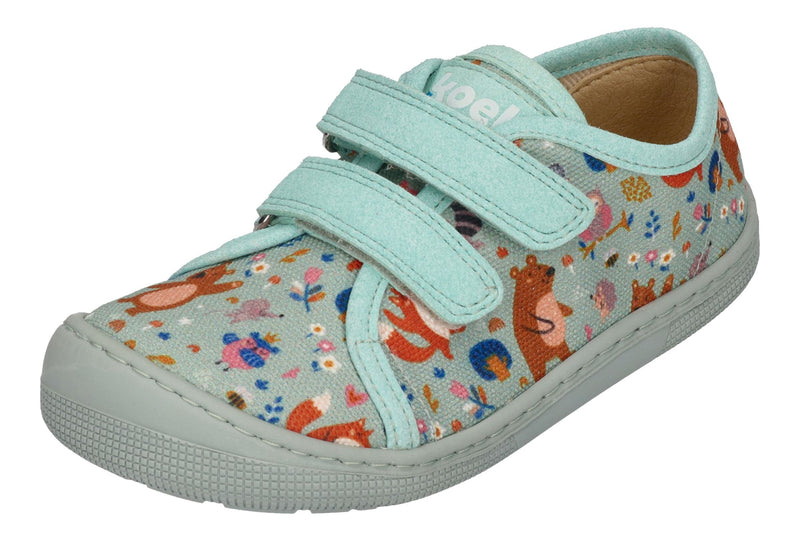 KOEL vegane Barefoot Kinder Sneakers DUD PRINT bear mint