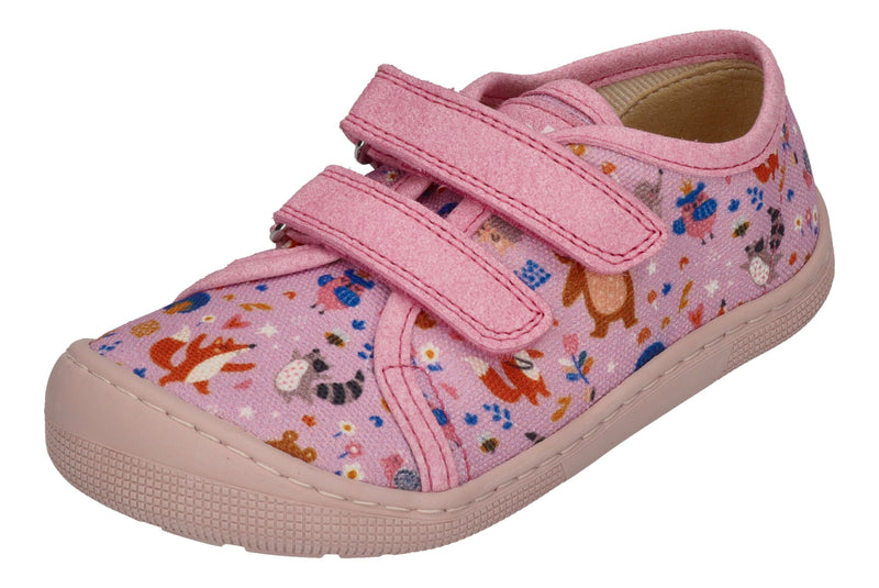 KOEL vegane Barefoot Kinder Sneakers DUD PRINT bear pink