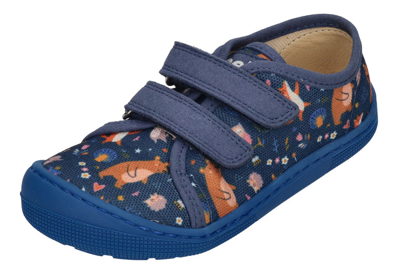 KOEL vegane Barefoot KinderSneakers DUD PRINT bear blue