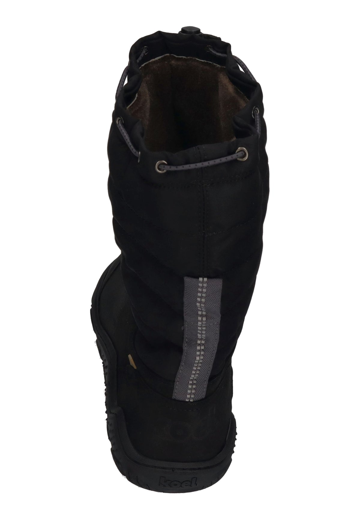 KOEL warm gefütterte Barefoot Damenstiefel RANA LADIES black