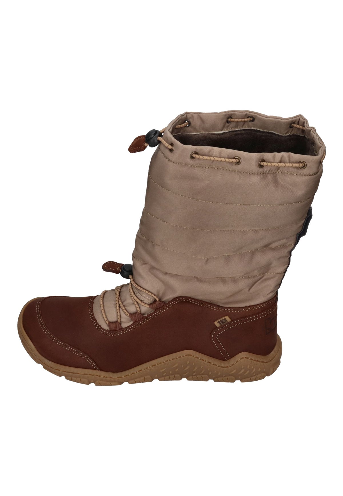 KOEL warm gefütterte Barefoot Damenstiefel RANA LADIES chocolate