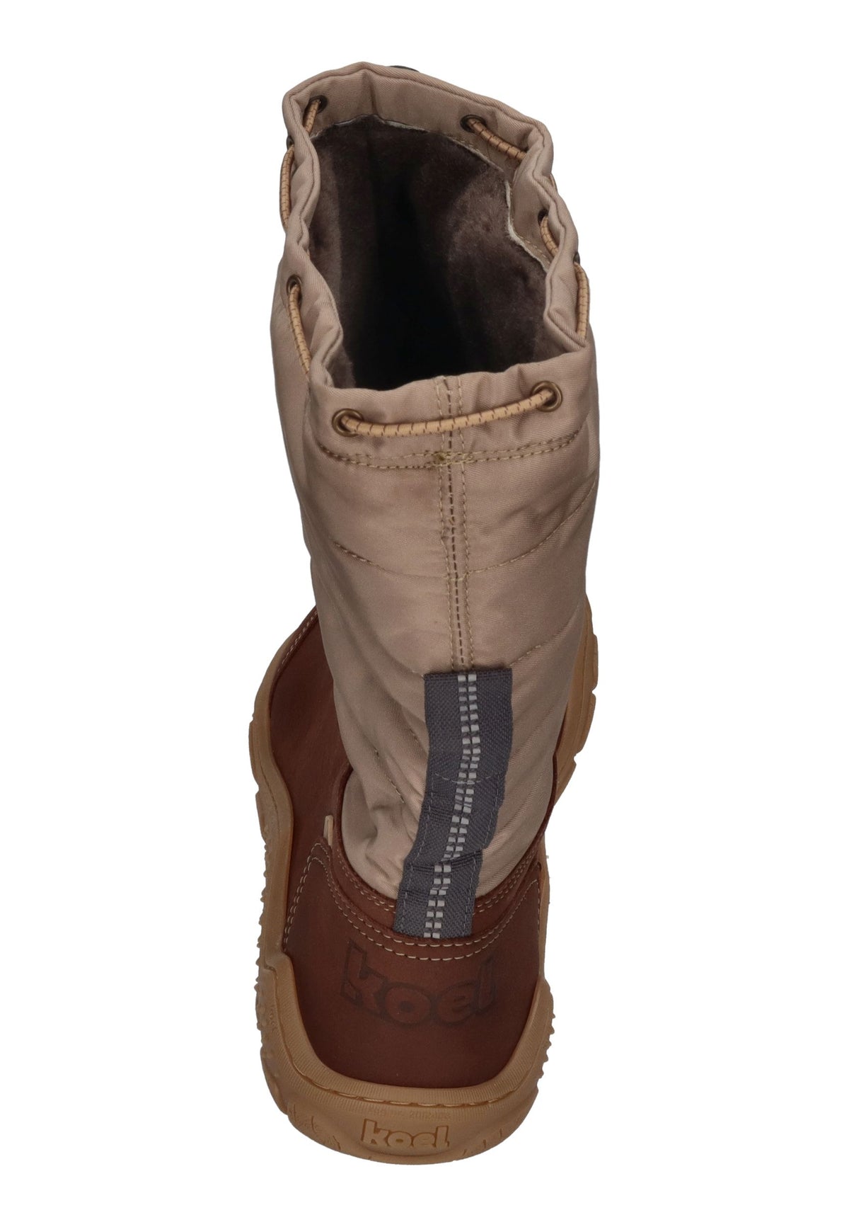 KOEL warm gefütterte Barefoot Damenstiefel RANA LADIES chocolate