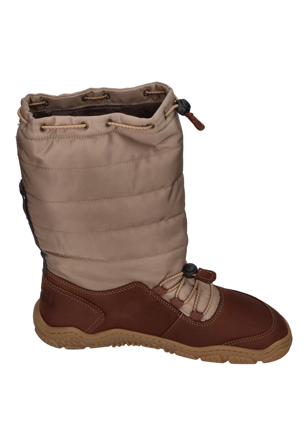 KOEL warm gefütterte Barefoot Damenstiefel RANA LADIES chocolate