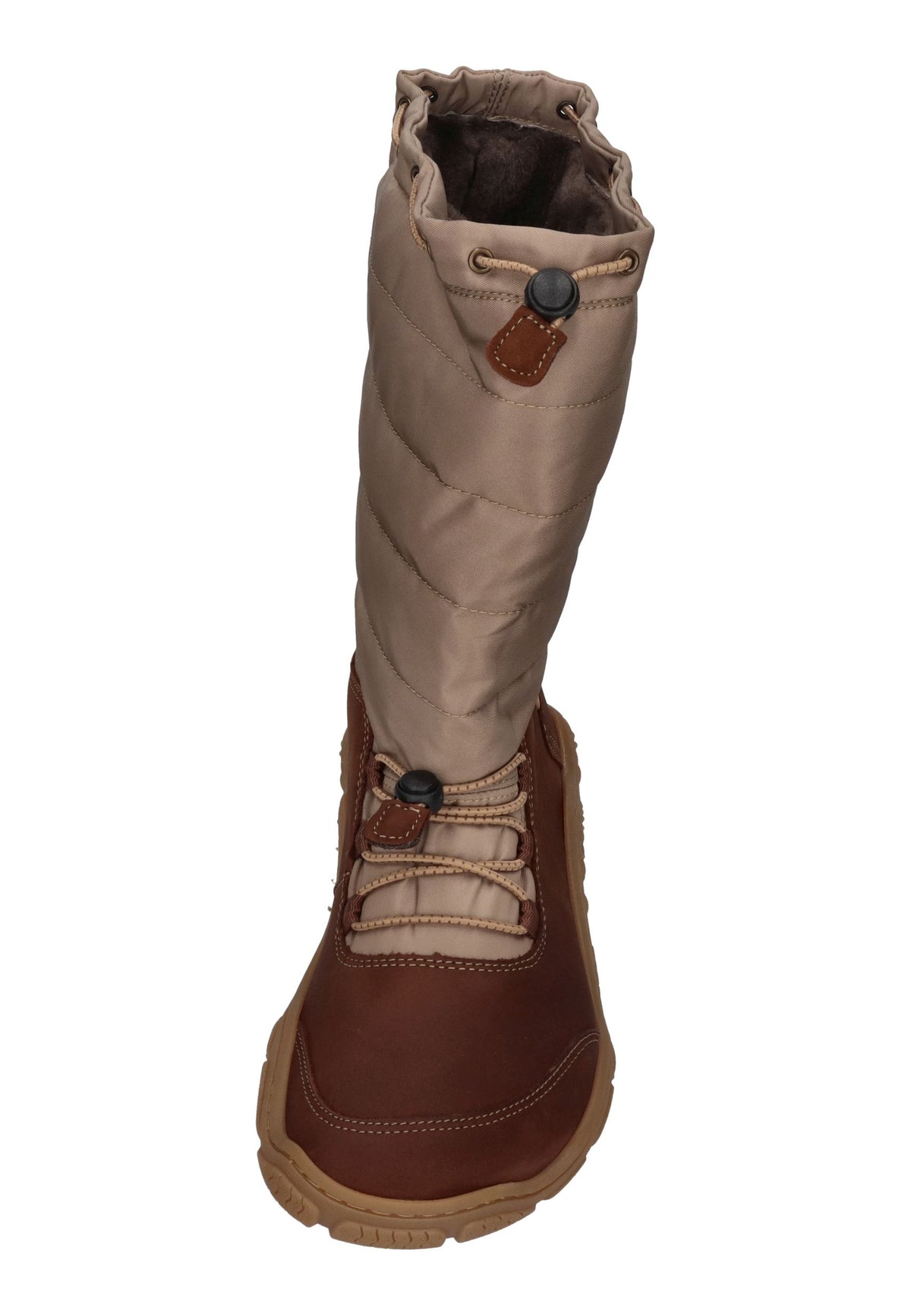 KOEL warm gefütterte Barefoot Damenstiefel RANA LADIES chocolate