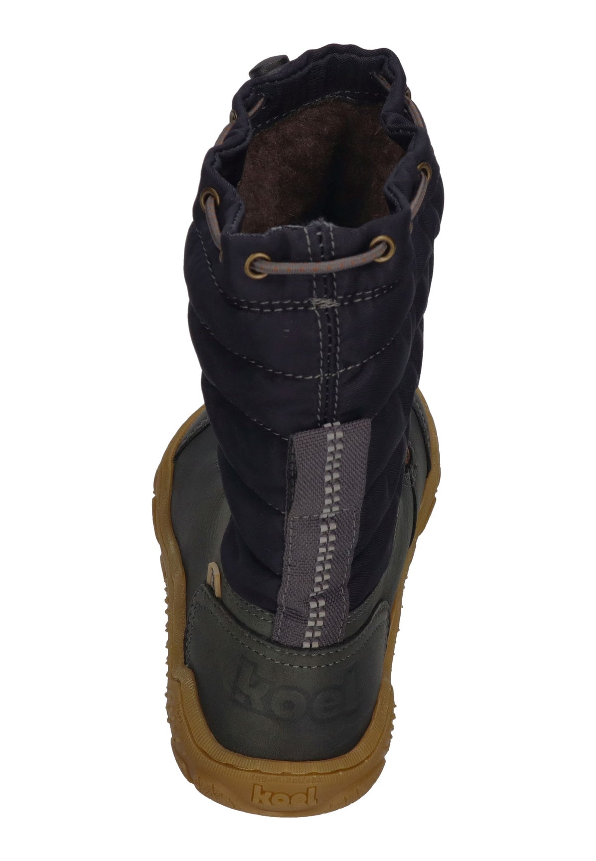 KOEL warm gefütterte Barefoot Kinderstiefel RANA TREK Dark Grey