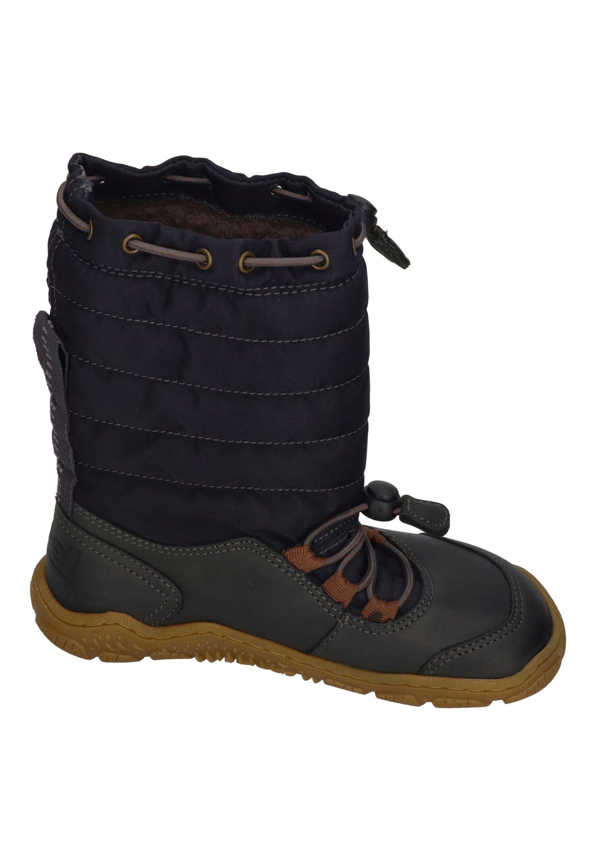 KOEL warm gefütterte Barefoot Kinderstiefel RANA TREK Dark Grey