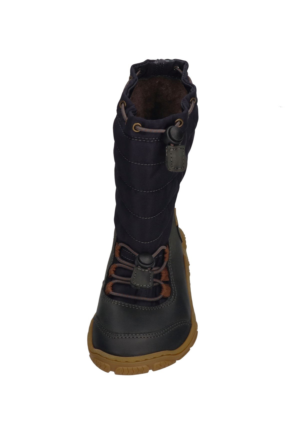 KOEL warm gefütterte Barefoot Kinderstiefel RANA TREK Dark Grey