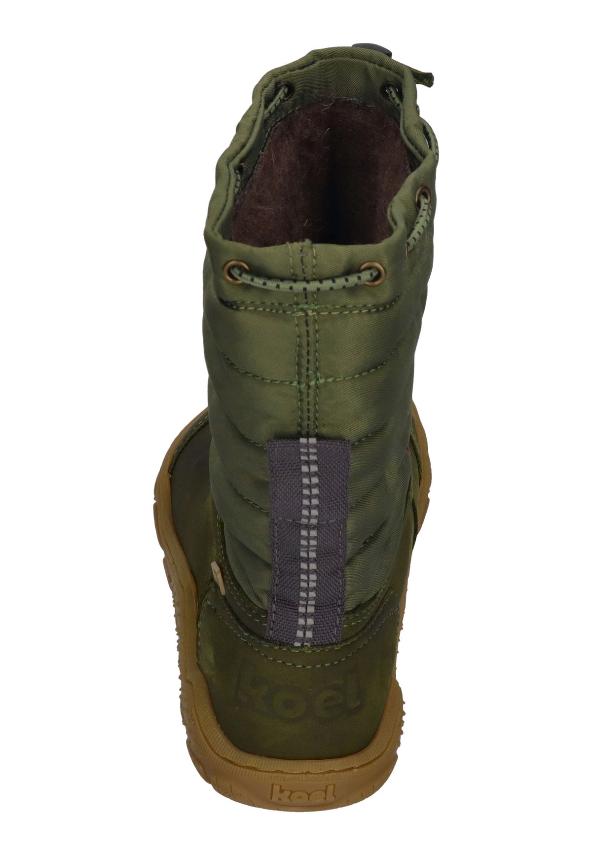 KOEL warm gefütterte Barefoot Kinderstiefel RANA TREK Green