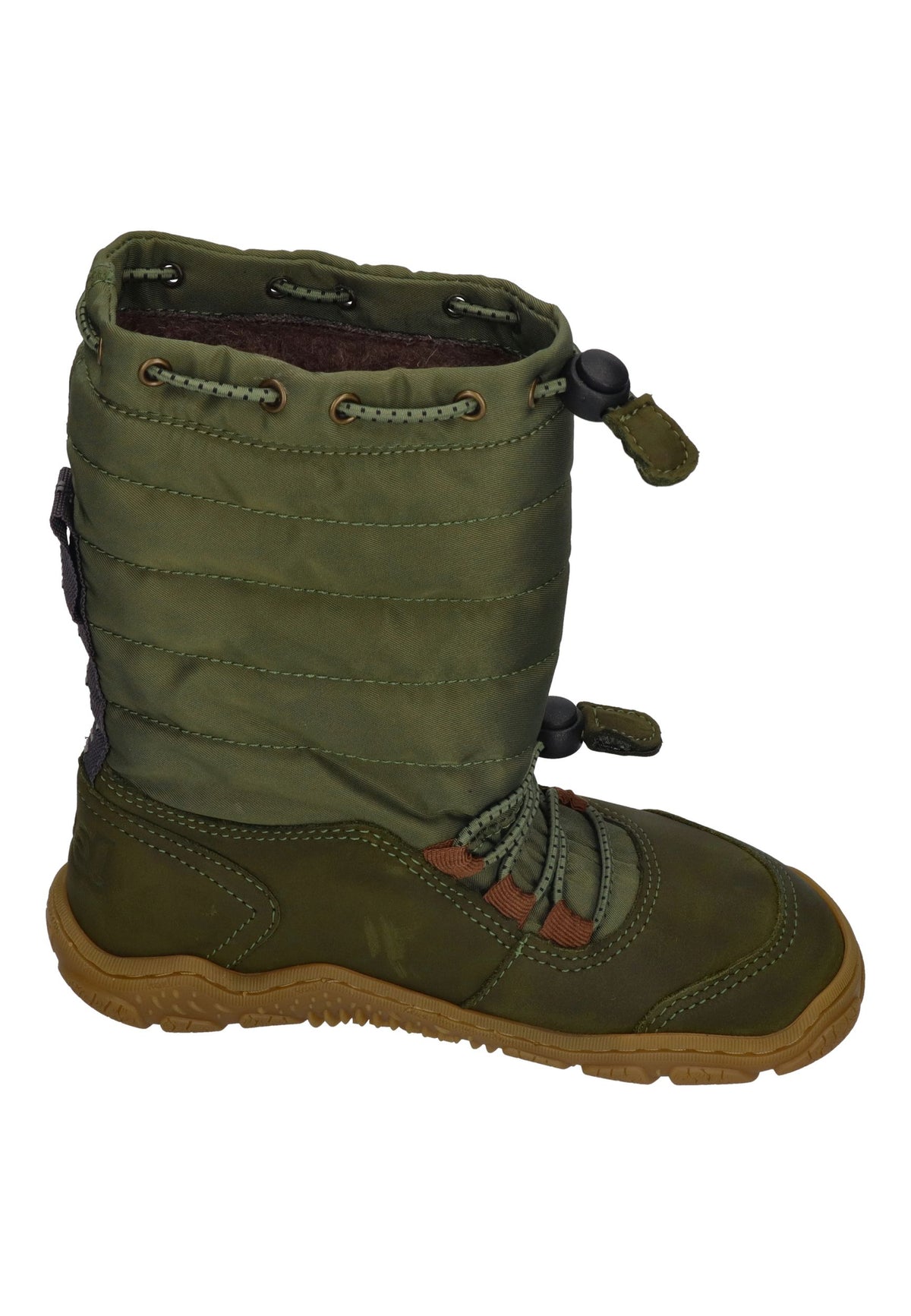 KOEL warm gefütterte Barefoot Kinderstiefel RANA TREK Green