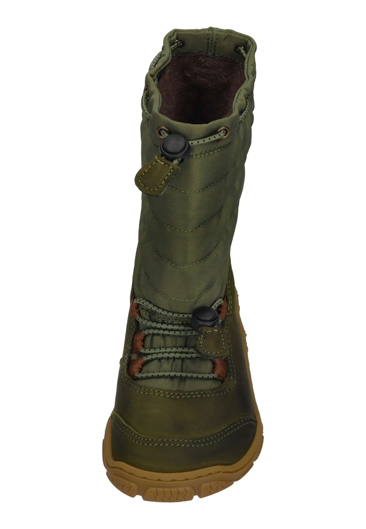 KOEL warm gefütterte Barefoot Kinderstiefel RANA TREK Green