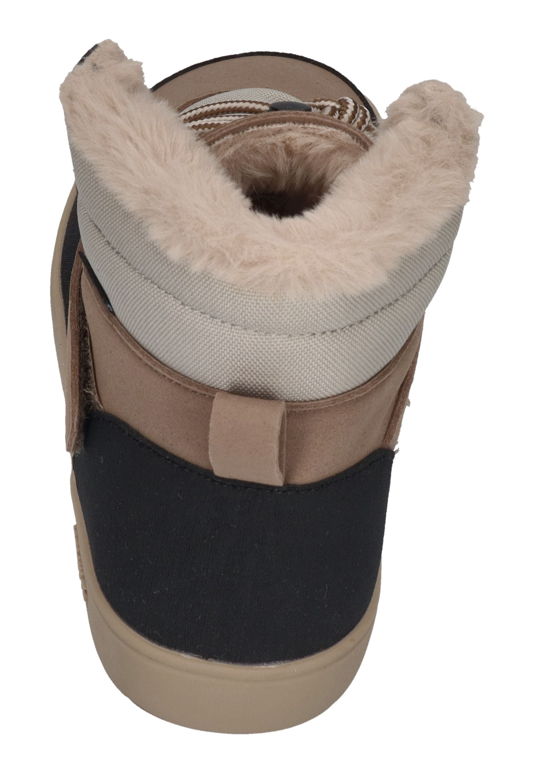 MURIS vegane, wasserdichte Barefoot Damen Booties BALTIC SHE warm taupe