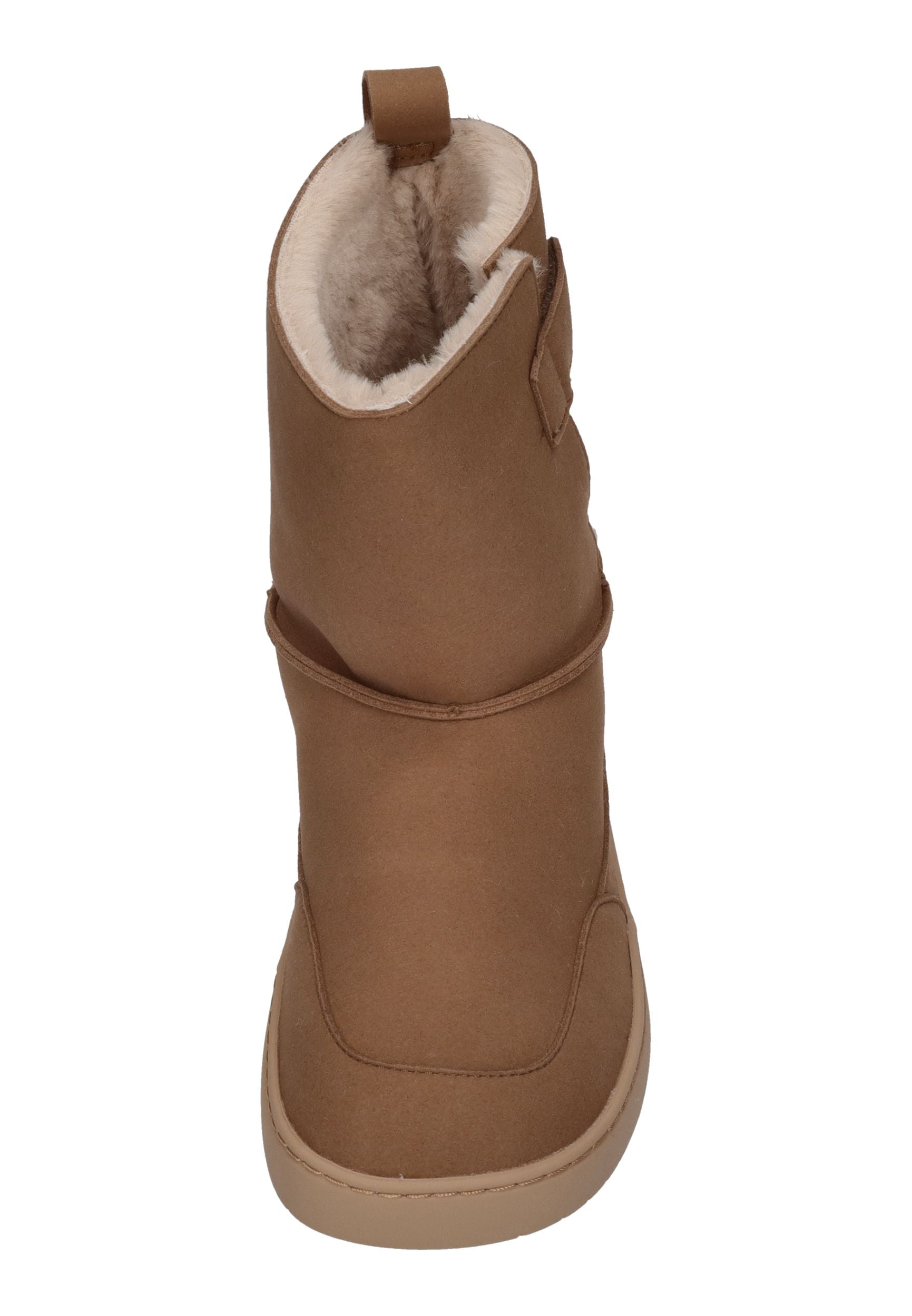 MURIS vegane, wasserdichte Barefoot Damen Booties SIBERIA SHE bark brown