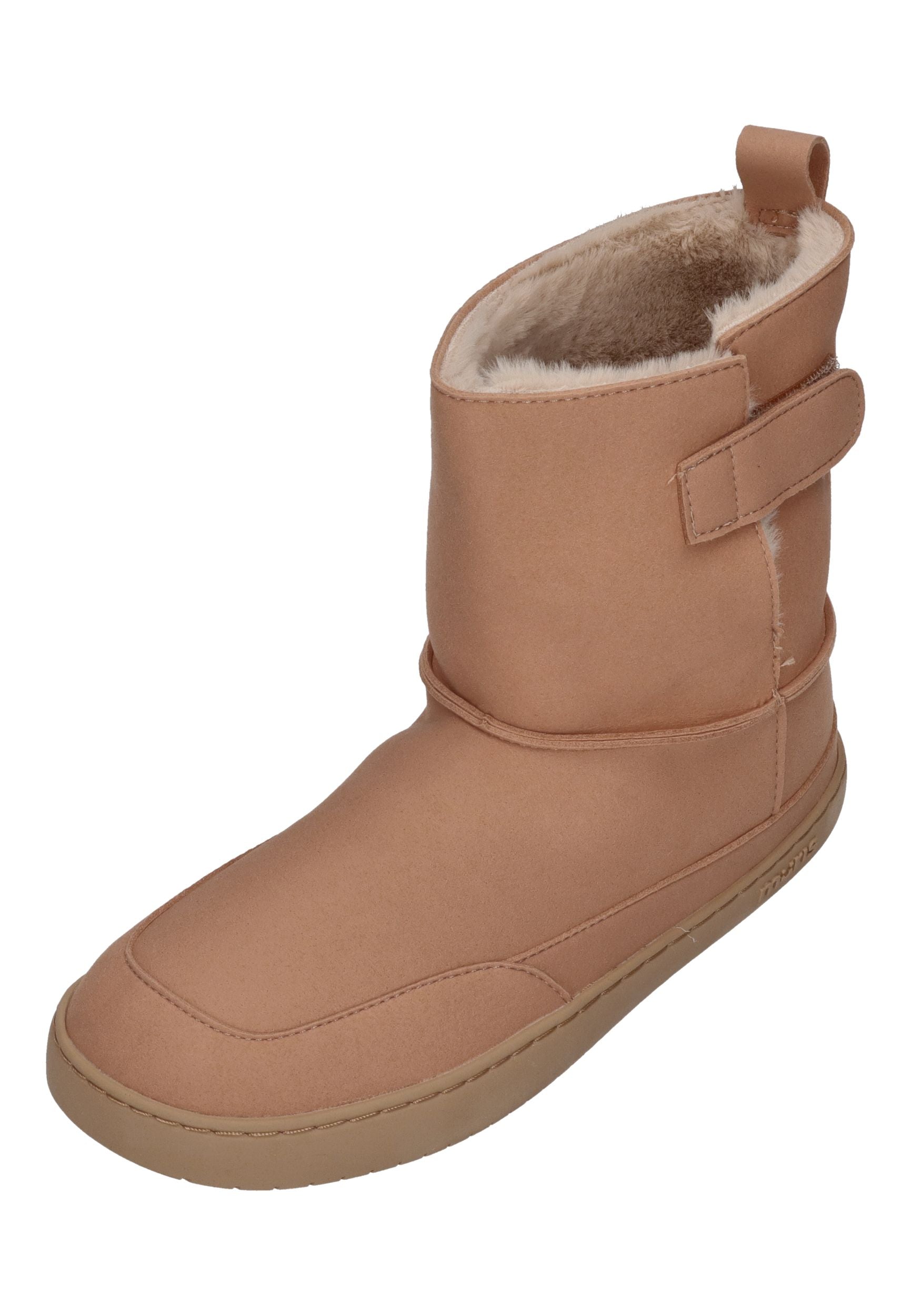 MURIS vegane, wasserdichte Barefoot Damen Booties SIBERIA SHE dusty pink