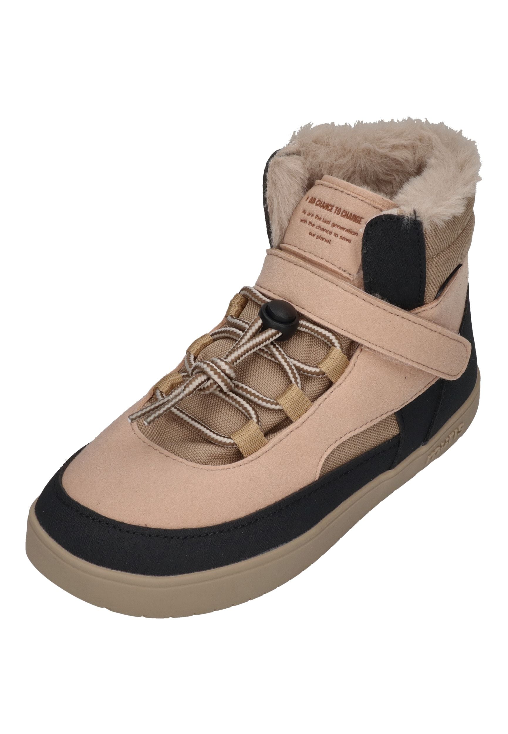 MURIS vegane, wasserdichte Barefoot Kinder Booties BALTIC Junior soft pink